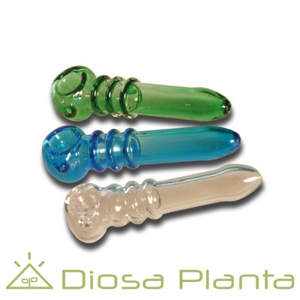 Pipa de cristal monocolor 12 cm Pipa de cristal monocolor 12 cm