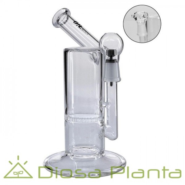 Oiler y Bong de cristal Black leaf (ducha) Oiler y Bong de cristal Black leaf (ducha)