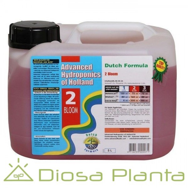Dutch Formula 2 Bloom 5,10 y 10 litros Dutch Formula 2 Bloom 5,10 y 10 litros