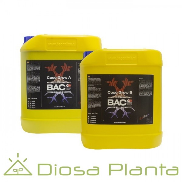 Bac Coco Grow A y B de 5 litros Bac Coco Grow A y B de 5 litros